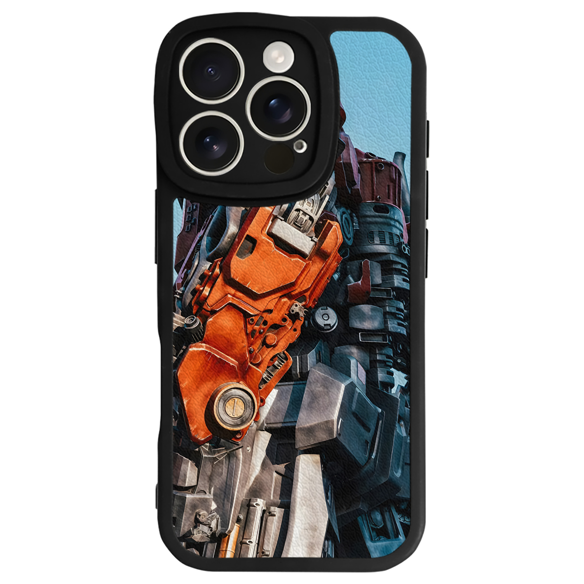 （画像用） Transformers トランスフォーマー 【iPhone 16シリーズ対応】シリコンスマホケース（レザー調） 材質：シリコン